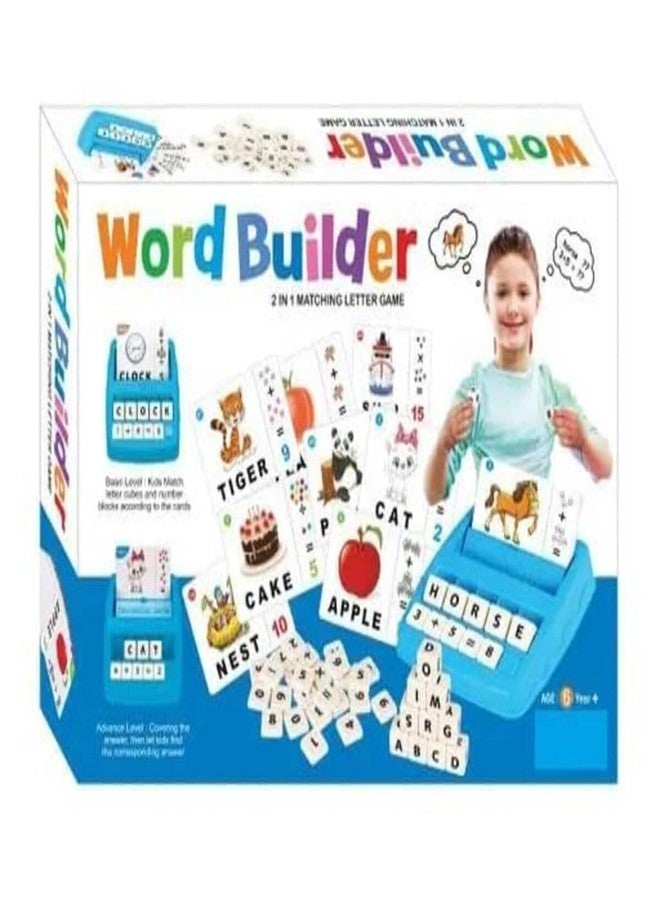 FairyFrolic لعبة Fairyfrolic Word Builder - لعبة مطابقة حروف 2 في 1 للأطفال | لعبة تعليمية ممتعة لتهجئة الكلمات والمفردات | تعليم الأبجدية على طريقة مونتيسوري للأولاد والبنات في مرحلة ما قبل المدرسة ورياض الأطفال | للأعمار من 3 سنوات فما فوق - Image 1